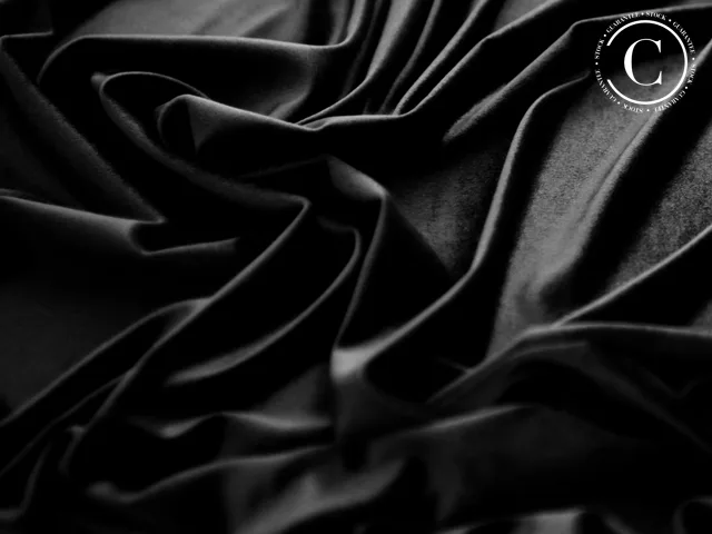 Chrisanne Clover stretch fabric in black